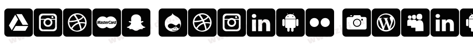Icons Social Media 16字体转换